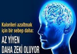 Az kalori alan daha zeki oluyor