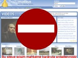 Dailymotion de yasaklandı