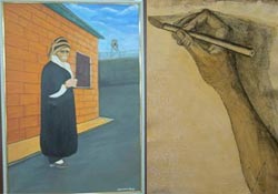 Cezaevi sergisinde Said Nursi