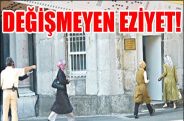Başörtüsünde kahreden manzara