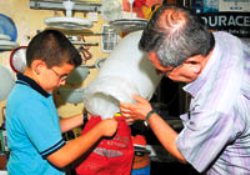 Küçük Onur'dan çevrecilik dersi