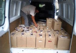 Vali eşinden fakirlere yardım