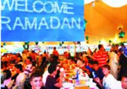 Bir iftar çadırı da Amerika'ya kuruldu