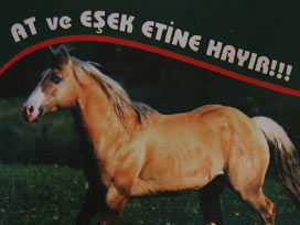 'At ve eşek etine hayır' broşürü