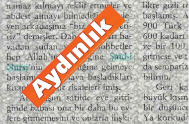 Öğrenciler Nur Risalesi okuyormuş!