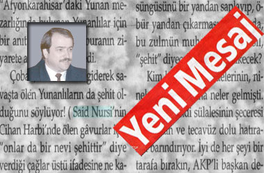 Said Nursi'nin sözünü yine çarpıttı