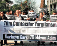 Sivil toplum ayakta: Cuntacılar yargılansın
