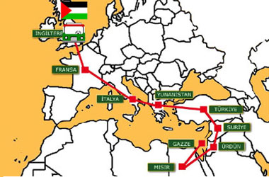 Gazze konvoyu yola çıktı