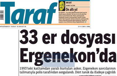 33 er dosyası Ergenekon'da
