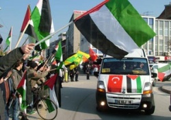 Filistin konvoyu Mısır'a ulaştı