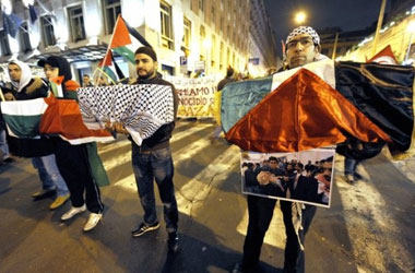 Filistin konvoyuna Mısır polisi müdahale etti