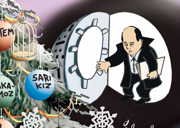 Kozmik odaya giren savcı-Karikatür