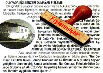 Genelkurmay Pendik'te de dindarları fişlemiş