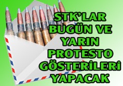 STK'lardan mermi protestosu