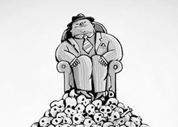 Katilin huzuru!-Karikatür