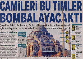 Camiyi Taksim katliamcıları bombalar