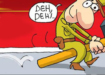 Balyoz meğer oyunmuş-Karikatür