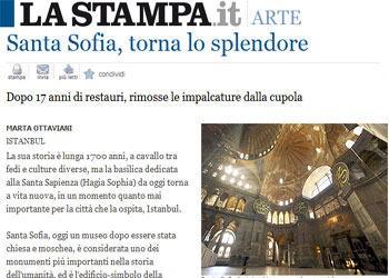 Ayasofya, ihtişam geri dönüyor