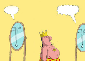 Kralsın, güçlüsün ancaaak-Karikatür