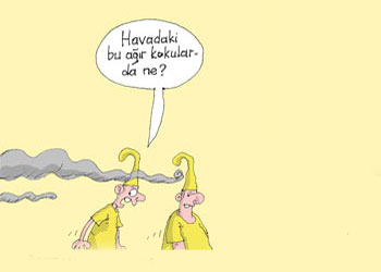 Kozmik odadan gelen koku-Karikatür