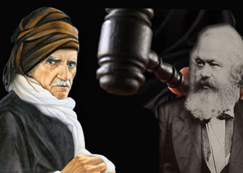 Mahkemede Said Nursi-Marks karşılaştırması