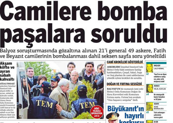 Camilere bomba paşalara soruldu