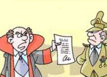İşi sulandırmak için imza kurutulur-Karikatür