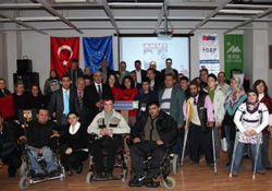 Engellilere deprem eğitimi verildi