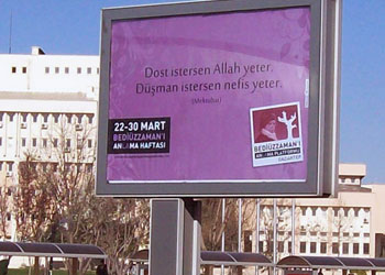 Gaziantep bilboardlarında Risale-i Nur (FOTO)