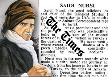 İşte The Times'ın Said Nursi haberi