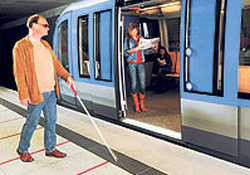 Görme engelliler için  'kabartma' yol yapılacak