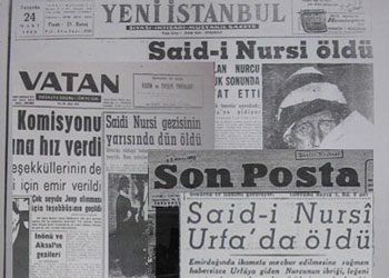 1960 medyasında Bediüzzaman’ın vefatı