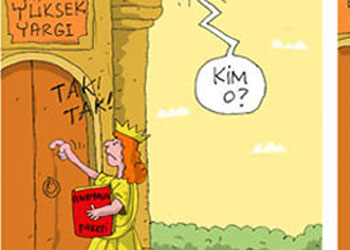 Tık tık tık Yüksek Yargı-Karikatür