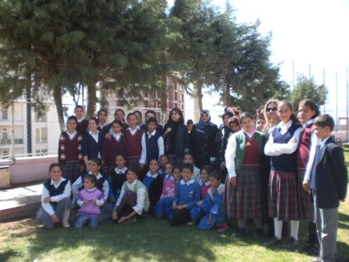 Kardeş okul öğrencileri birbirleriyle bütünleşti