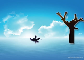 Barla, bir kayık ve birkaç adam