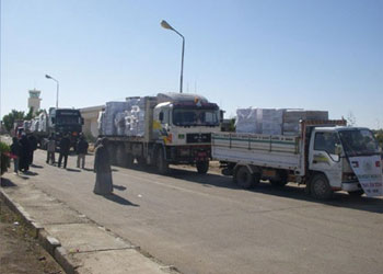 Gazze'deki ambargoyu İHH karadan deldi