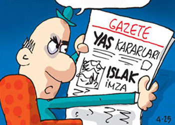 Askerliği çook sulandırıyorlar-Karikatür