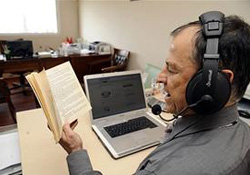 Siz okuyun görme engelliler dinlesin