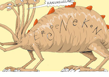 Ergenekon endişeye düşer-Karikatür