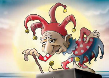 Dördüncü devre, beli bükülür-Karikatür