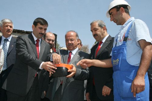 Sivas'ta mesire alanına yapılacak caminin temeli atıldı