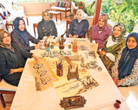 Kadın hattatların icazet günü