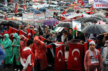 İsrail Başkonsolosluğu önünde protesto