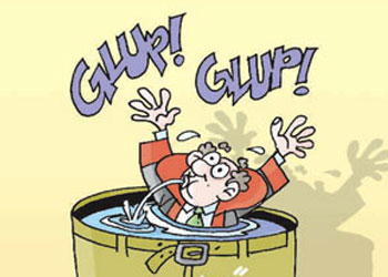 Yargıda boğulma sesleri-Karikatür