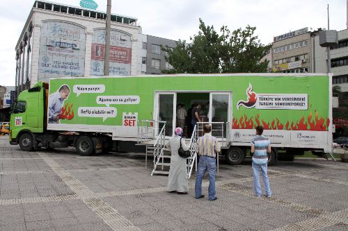 Reflüye Set Tırı Samsun'da