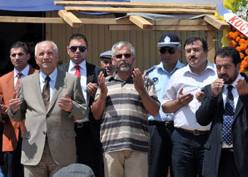CHP'li başkan cami temeli attı