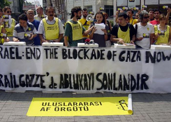 İsrail ablukası bitene kadar eyleme devam