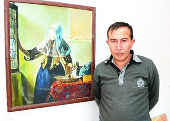 Ressam imam beklediği ilgiyi Fransız'dan gördü