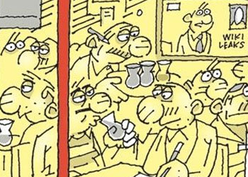Satıcı ve diplomat giremez-Karikatür