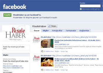 Risale Haber Facebook sayfası açıldı